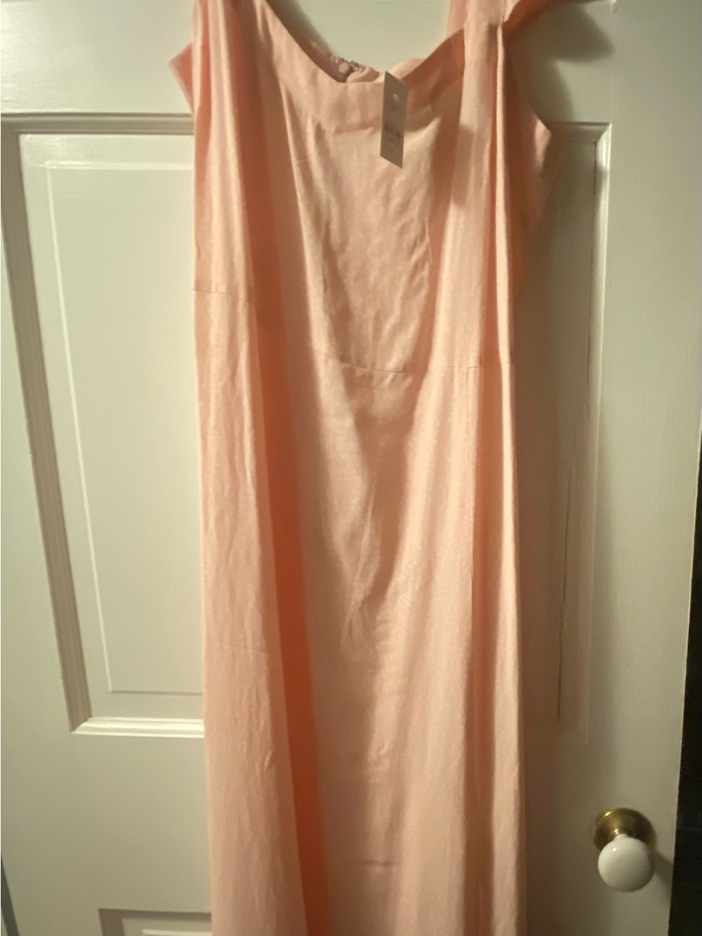 LOFT Pink Ruffle Strap Dress - Picture 5 of 5